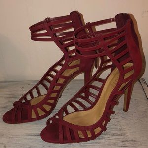 Open toed high heels